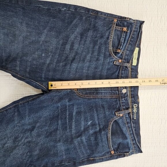 Gap 1969 Jeans Men's 40x30 Medium Wash Stretch Denim Straight Leg EUC Denimcore - Picture 13 of 16